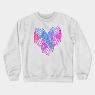 Heart made of loving hands Crewneck Sweatshirt